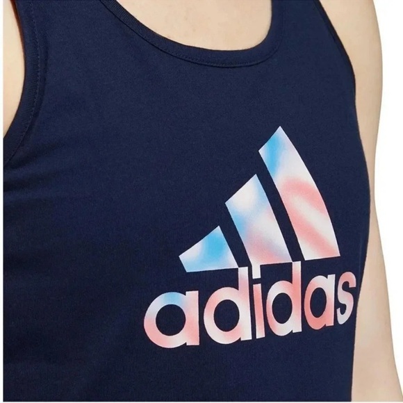Adidas Women's Cotton Logo Americana Tank Top M Size NWT - Picture 5 of 5